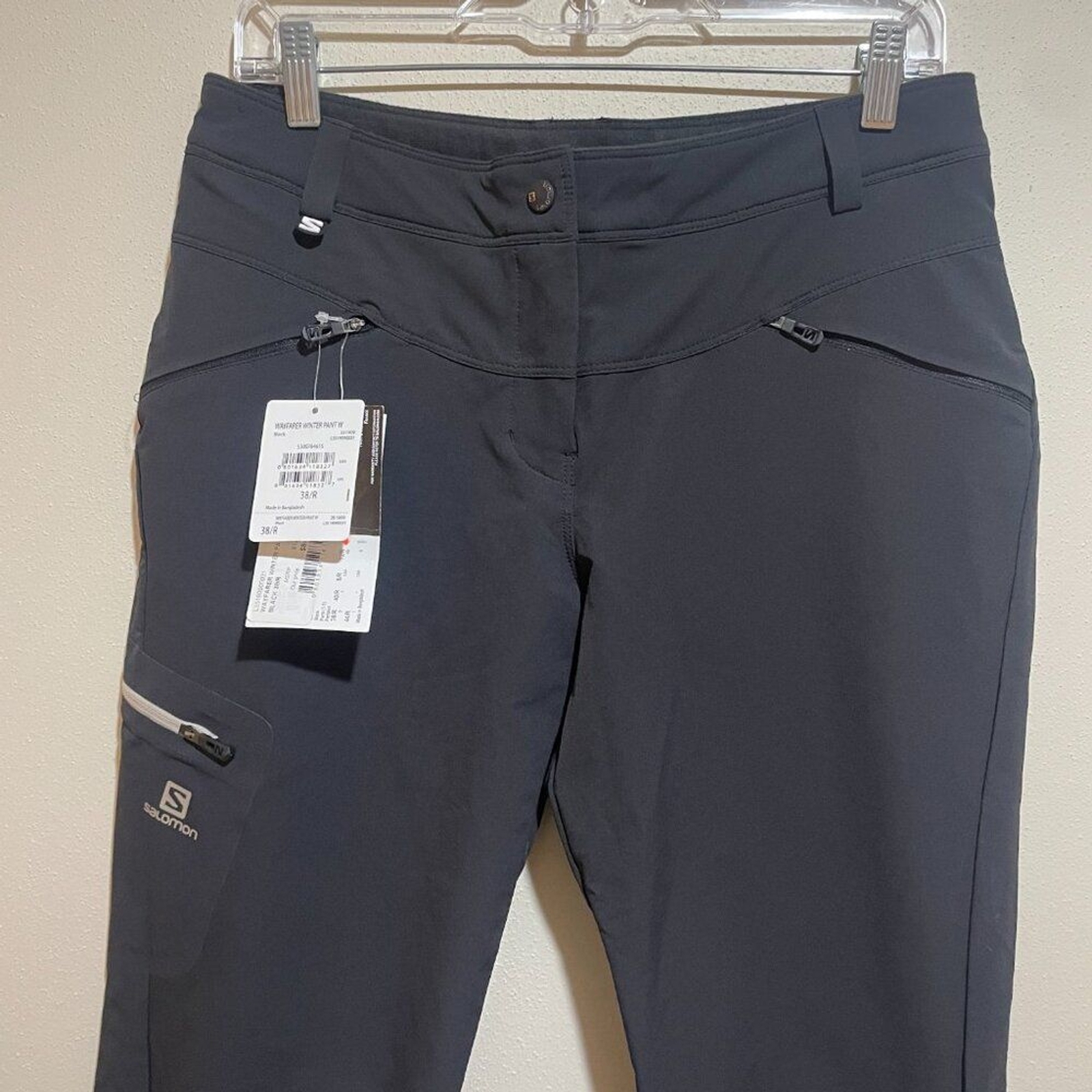 Pantalone invernale Salomon donna taglia 8 Wayfarer nero escursionismo outdoor