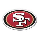 SAN FRANCISCO 49ERS PREMIUM ACRYLIC CHROME 3-D AUTO EMBLEM NFL LICENSED 3"