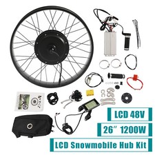 E-Bike Rear Wheel LCD Conversion Kit 26 1200W...