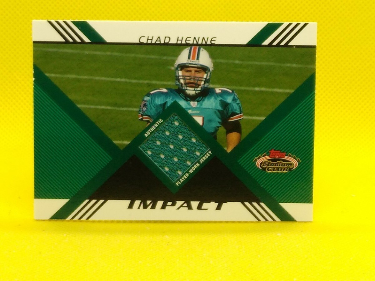 Chad Henne 2008 Stadium Club Impact ROOKIE JERSEY #IR-CH Miami Michigan  789/1349