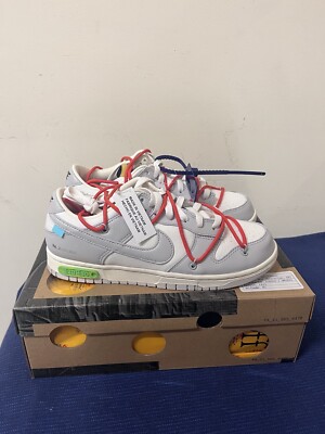 Nike Dunk Low Off-White Lot 23, Gr. 8,5, EUR 42, Grau, Neu Original