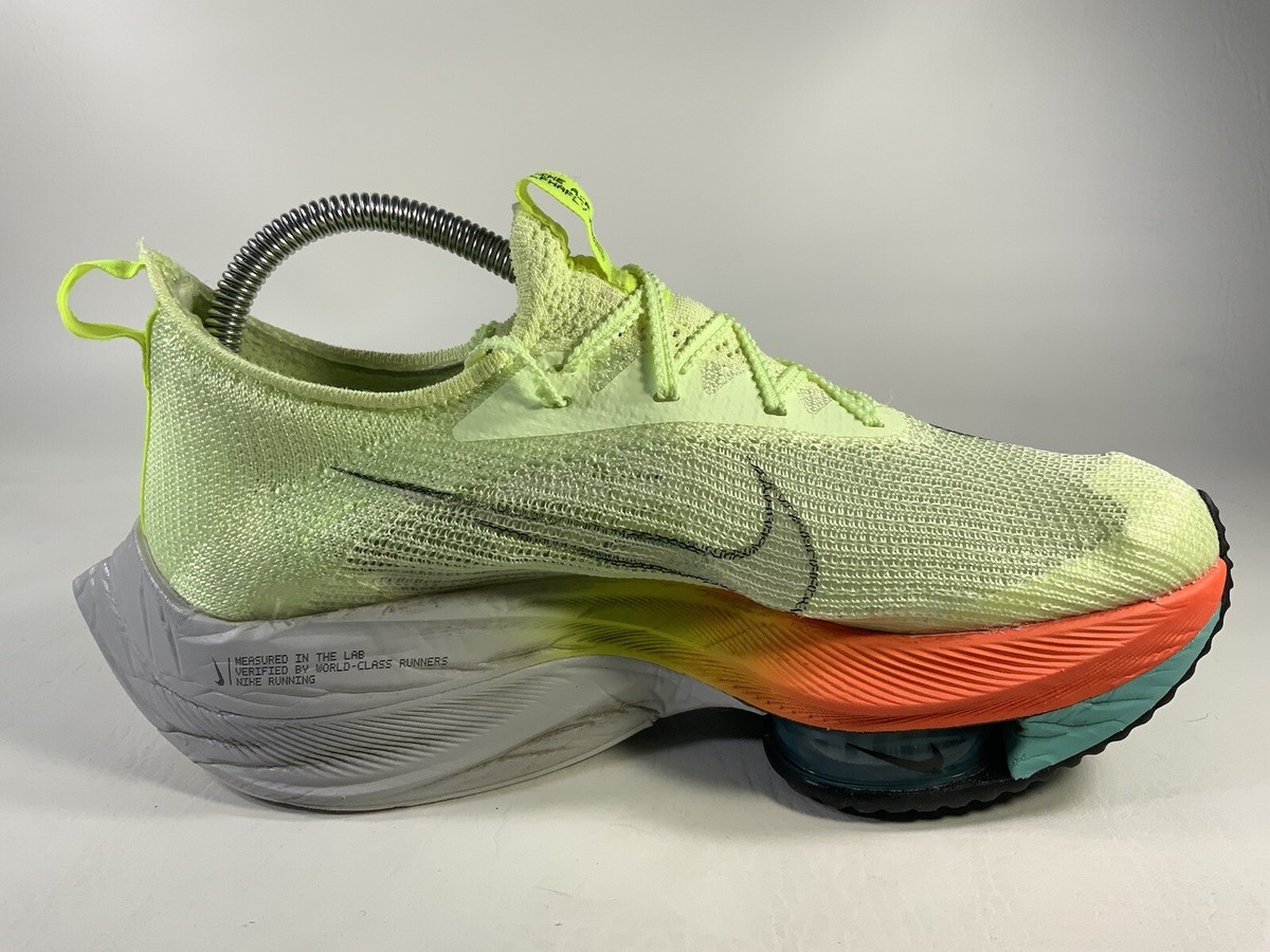 Nike Air Zoom Alphafly Next% Barely Volt Orange Black Womens Size