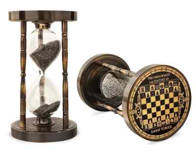 Antique Vintage Sand Timer Hourglass Brass Maritime Hour Glass Sand TIMER