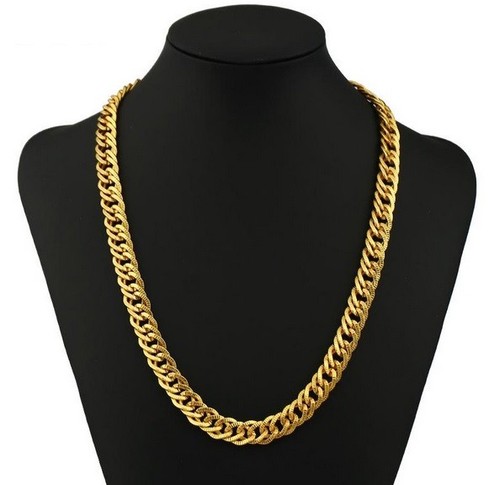 Heavy Mens 56cm Necklace Gold Filled 