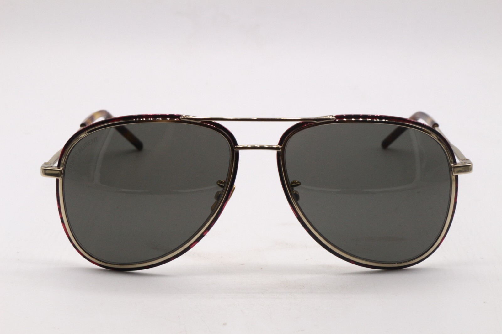 OCCHIALI DA SOLE CON MONTATURA AUTENTICA SAINT LAURENT SL 294 002 HAVANA ORO AVIATOR 56 16