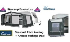 Dorema Dakota Seasonal Pitch Awning Charcoal Size 10 - 875-900cm + Annexe 