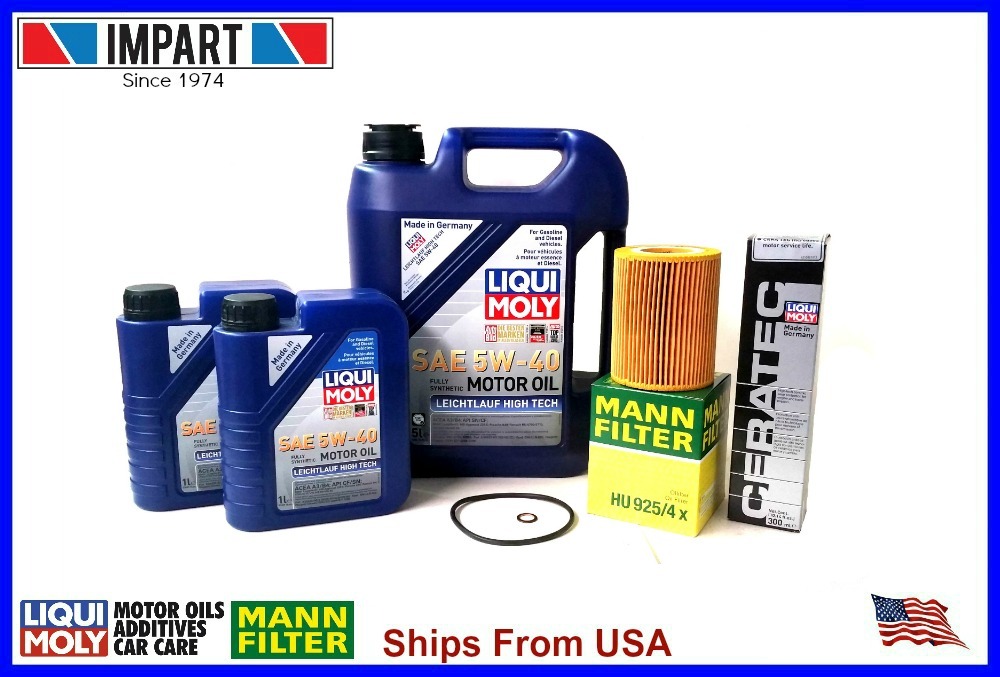 BMW Oil Filter Change Kit Mann HU925/4X  7L Liqui Moly 2332 2331 5w40 + Ceratec