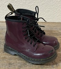 Child  s Dr Martens Purple Side Zip Boots Childs Size 10