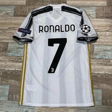 BNWT JUVENTUS 2020 2021 OFFICIAL HOME JERSEY #7 RONALDO SIZE M UCL PATCH