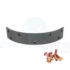 Bremsbelag 180x30 mm 7 Nietloch inkl 3x8 Nieten für DEUTZ KHD 04382821 02307088
