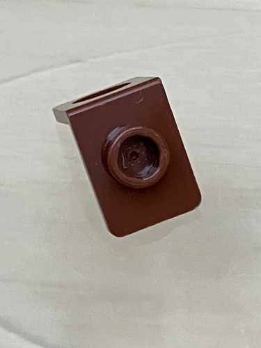 Lego Part 42446 Minifig Body Wear/Neck Support avec clou marron rougeâtre X 1.