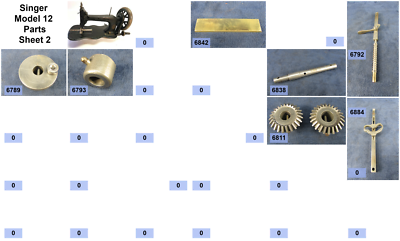 Antique Singer Sewing Machine Model 12 Parts - Free Ship over $30