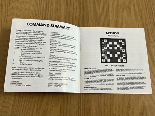 Ariolasoft Archon Commodore 64 Cassette - Boxed & Working -😎Premium Listing😎 - Afbeelding 19 van 24