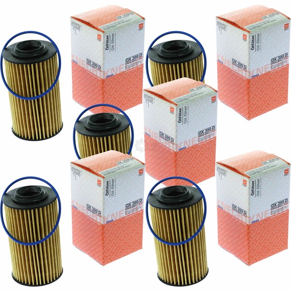 5X Mahle / Knecht ÖLfilter OX 399D Oil Filter-image
