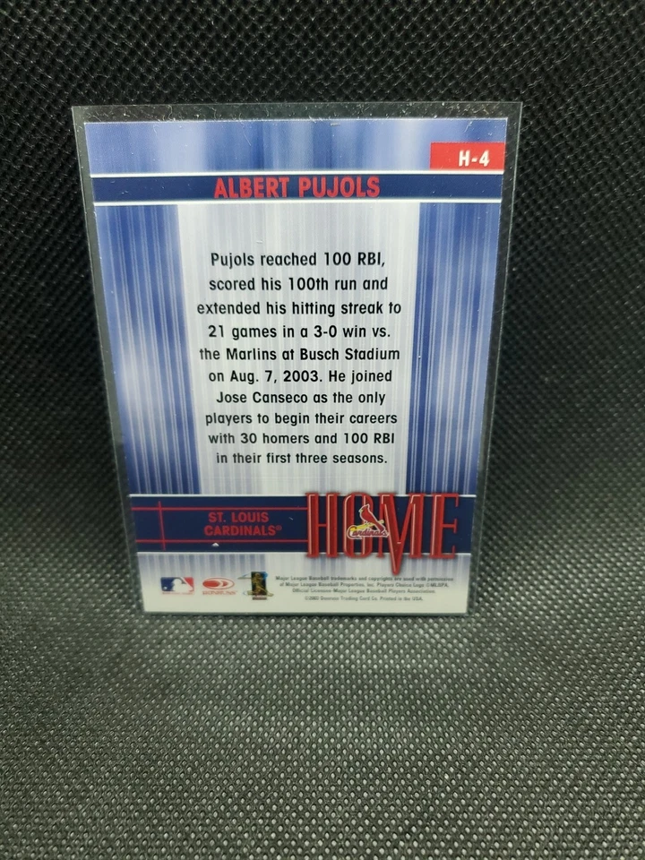 2004 Leaf Home Albert Pujols (#H-4) insert card - Image 3 of 3
