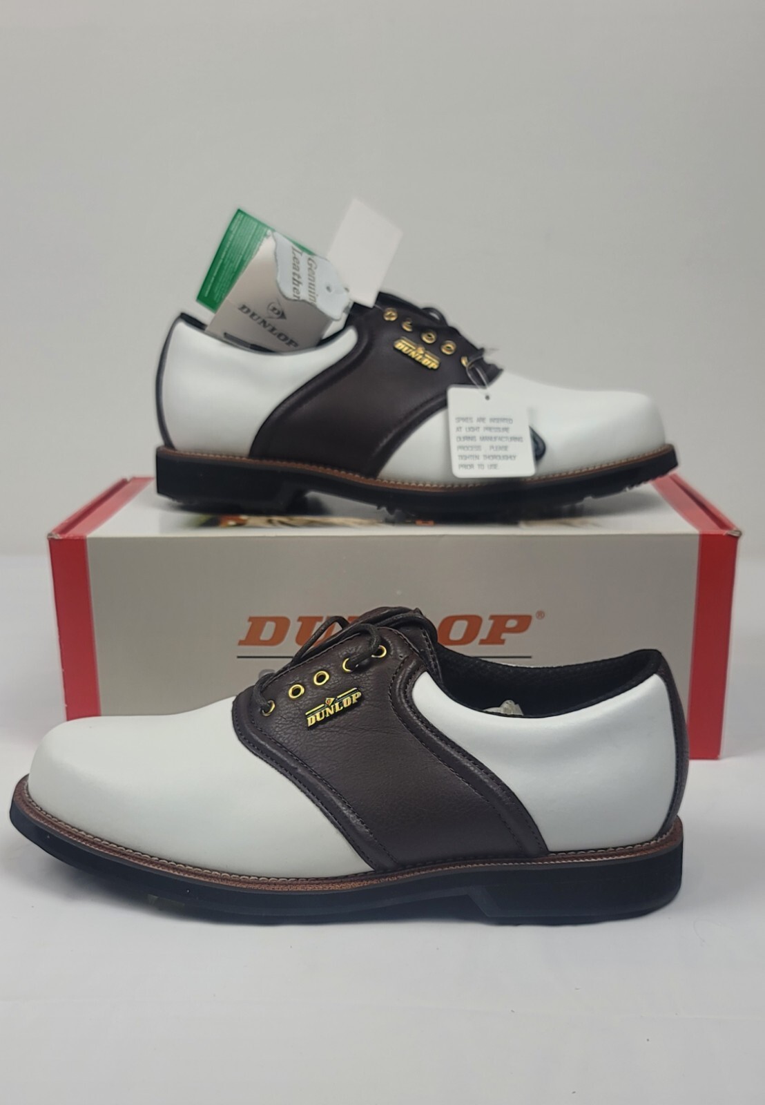 Mens 8. Classic Saddle White Brown M2630cs. New