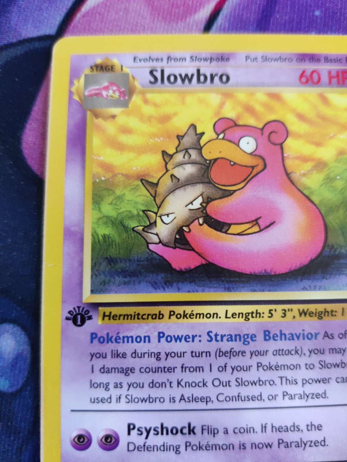 1st Edition! Slowbro - 43/62 - Fossil - NM!