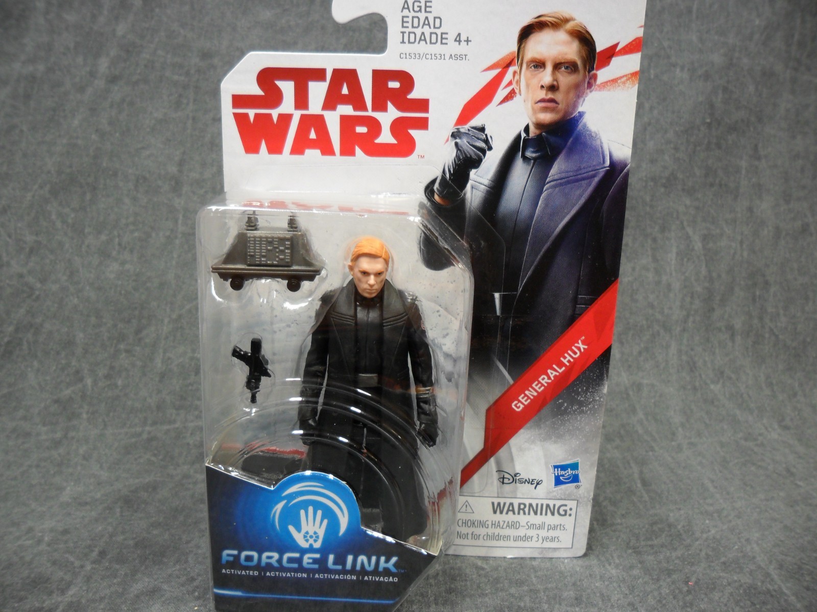 Figura Action Star Wars General Hux Force Link 9,5 Cm Con 2 Accessori - Giocattolo Ispirato Al Film, Da Collezione, Hasbro