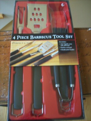 Perfect Chef 4-Piece Barbecue Tool Set 