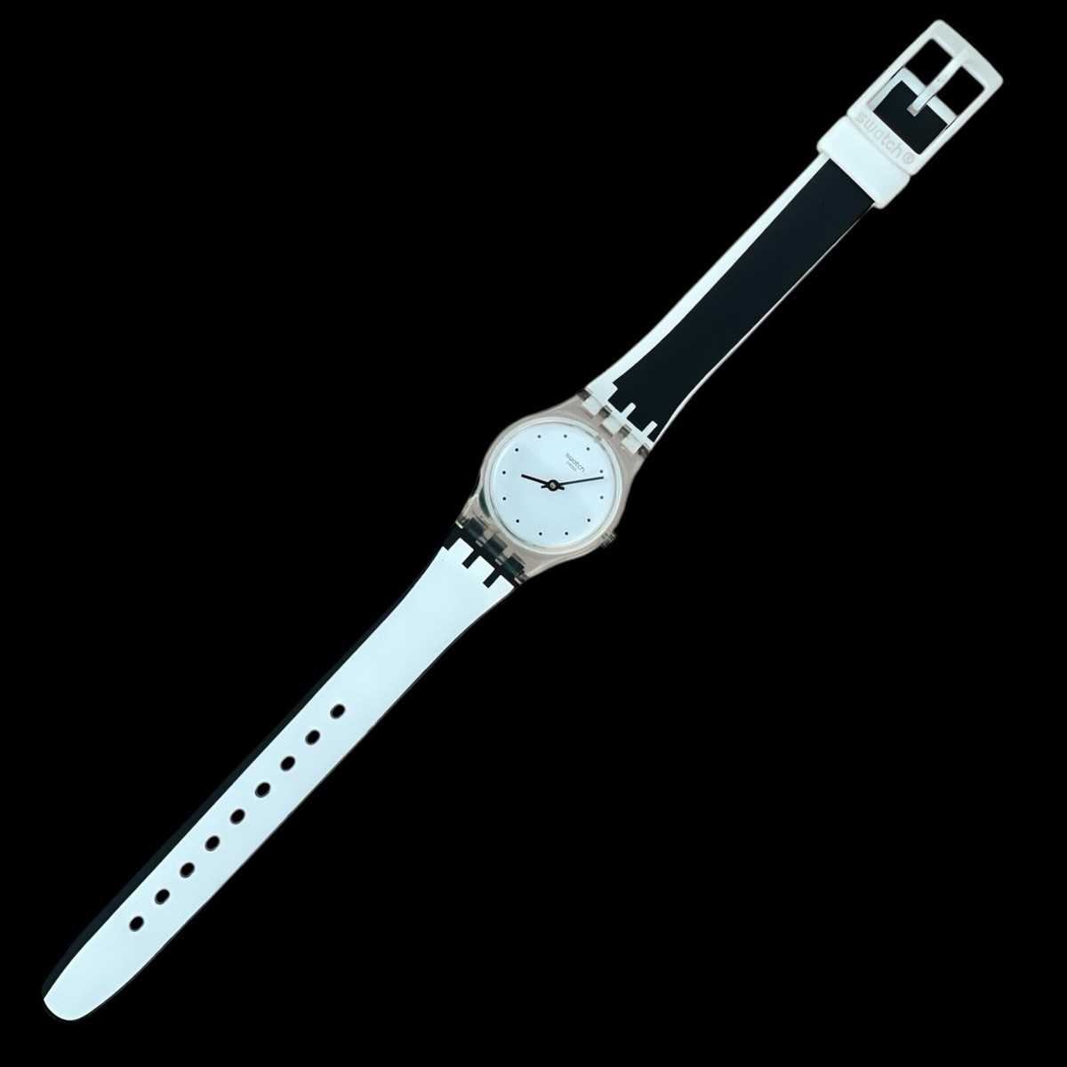 Swatch Watch LK370 Dot Around The ⏰ Black & White View 2