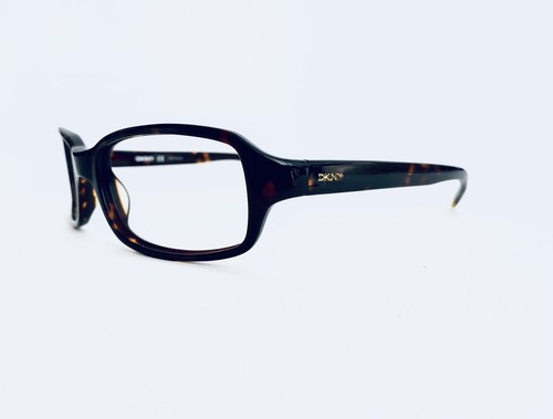 DKNY Dark Brown Tortoise Lucite Rectangle Wrap Glasses DY4007 3016/3 53 18 130