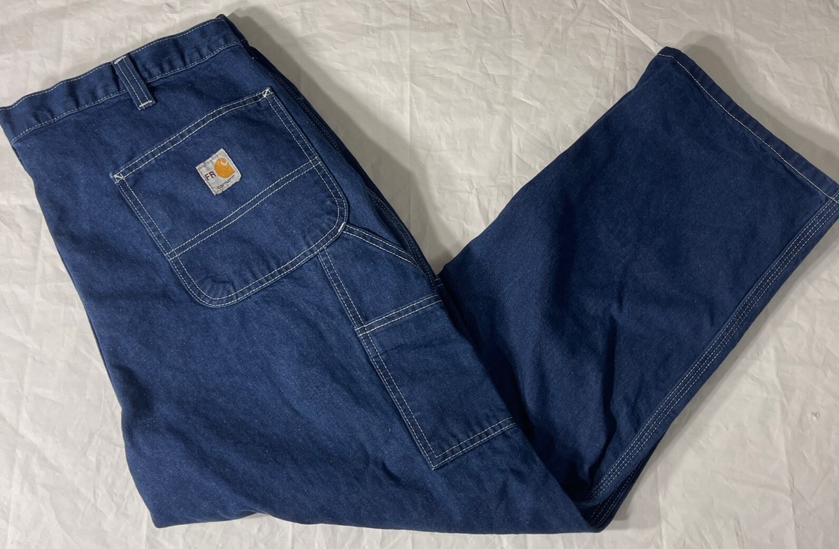Carhartt 290-83 FR FLAME RESISTANT 40X28 Carpenter's BLUE Jeans