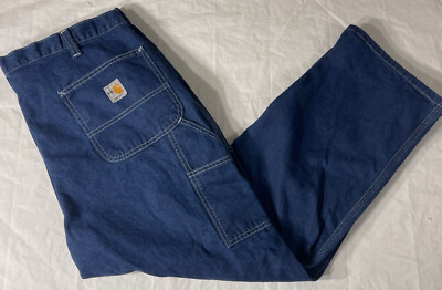 Carhartt 290-83 FR FLAME RESISTANT 40X28 Carpenter's BLUE Jeans