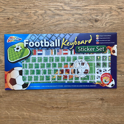 Fußball Tastatur Easy Peel Langlebiges Aufkleber Set - Erhellen Sie Ihre Tastatur
