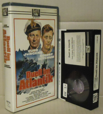 Curd Jürgens  Robert Mitchum   DUELL IM ATLANTIK   Betamax Rarität