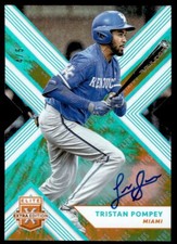 2018 Panini Elite Extra Edition AUTO Tristan Pompey /5 Miami Marlins #81