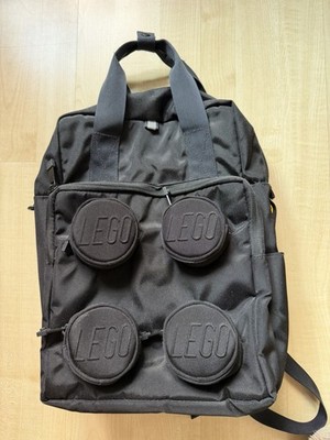LEGO Brick 2x2 Rucksack, Alltagsrucksack Schwarz 