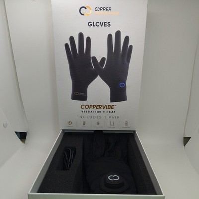 open box Tested new Copper Compression Gloves Coppervibe Vibration + Heat