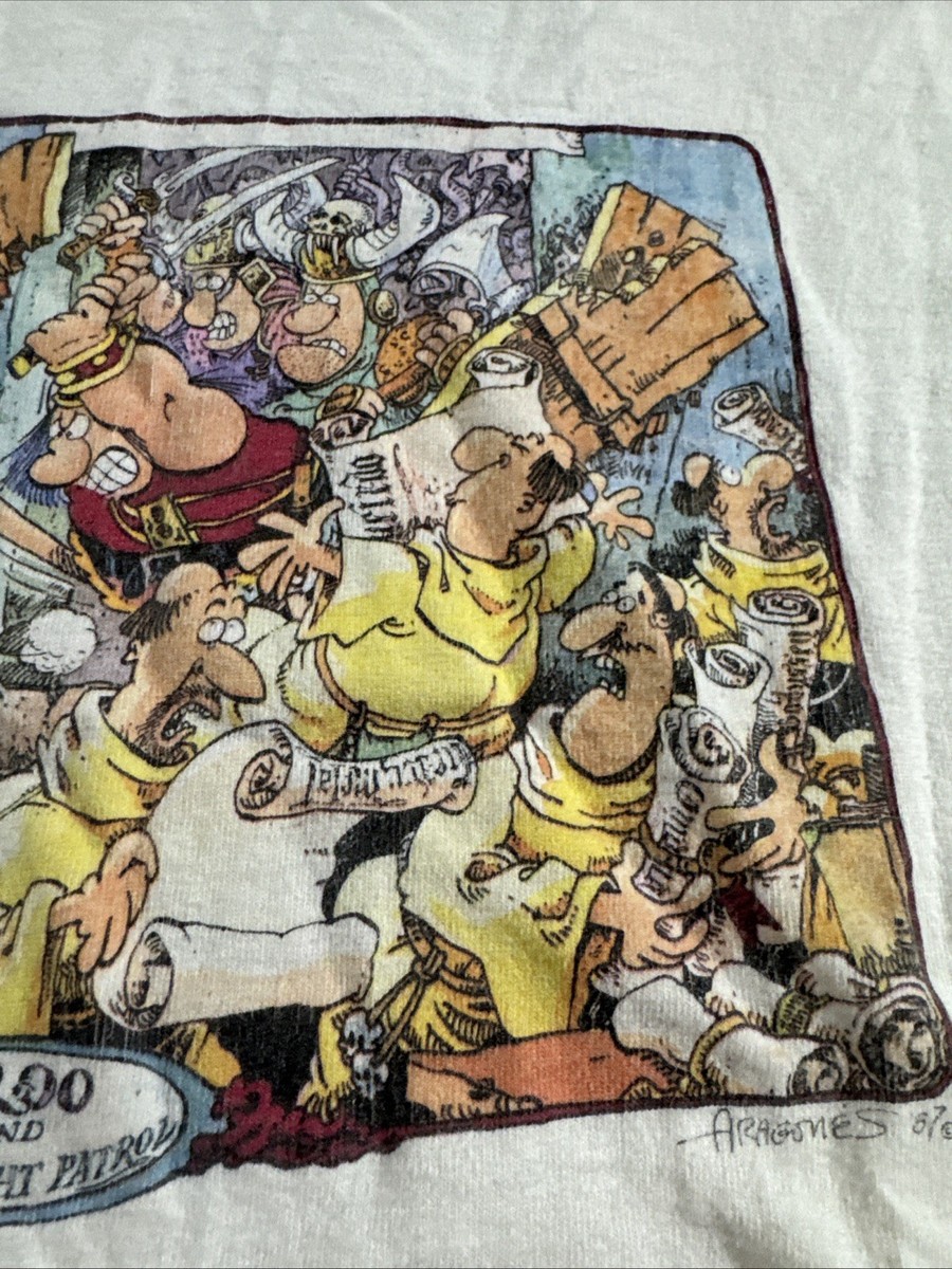 Vintage 80s Groo Comic T Shirt 1987 M? Medium? Aragones View 4