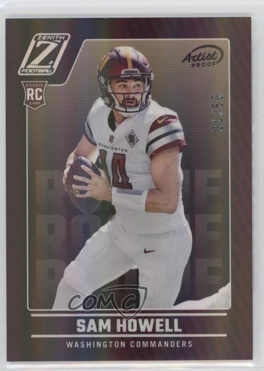 2022 Panini Zenith Rookies Artist Proof Silver 1/50 Sam Howell #105 07lk