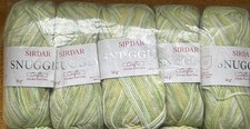 Sirdar Snuggly Crofter DK Yarn 5x50g Balls Shade 0213 Seth Green, Yellow   Mix