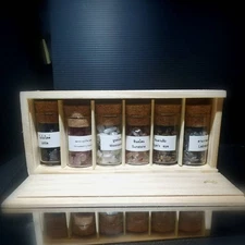 💎 Healing Crystals in Glass Bottle • Moonstone • Tiger Eye • Quartz 🌟