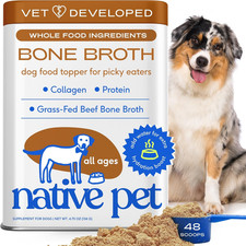 Bone Broth for Dogs - Made with Real Beef Bone Broth, Dog Food Toppers for Picky