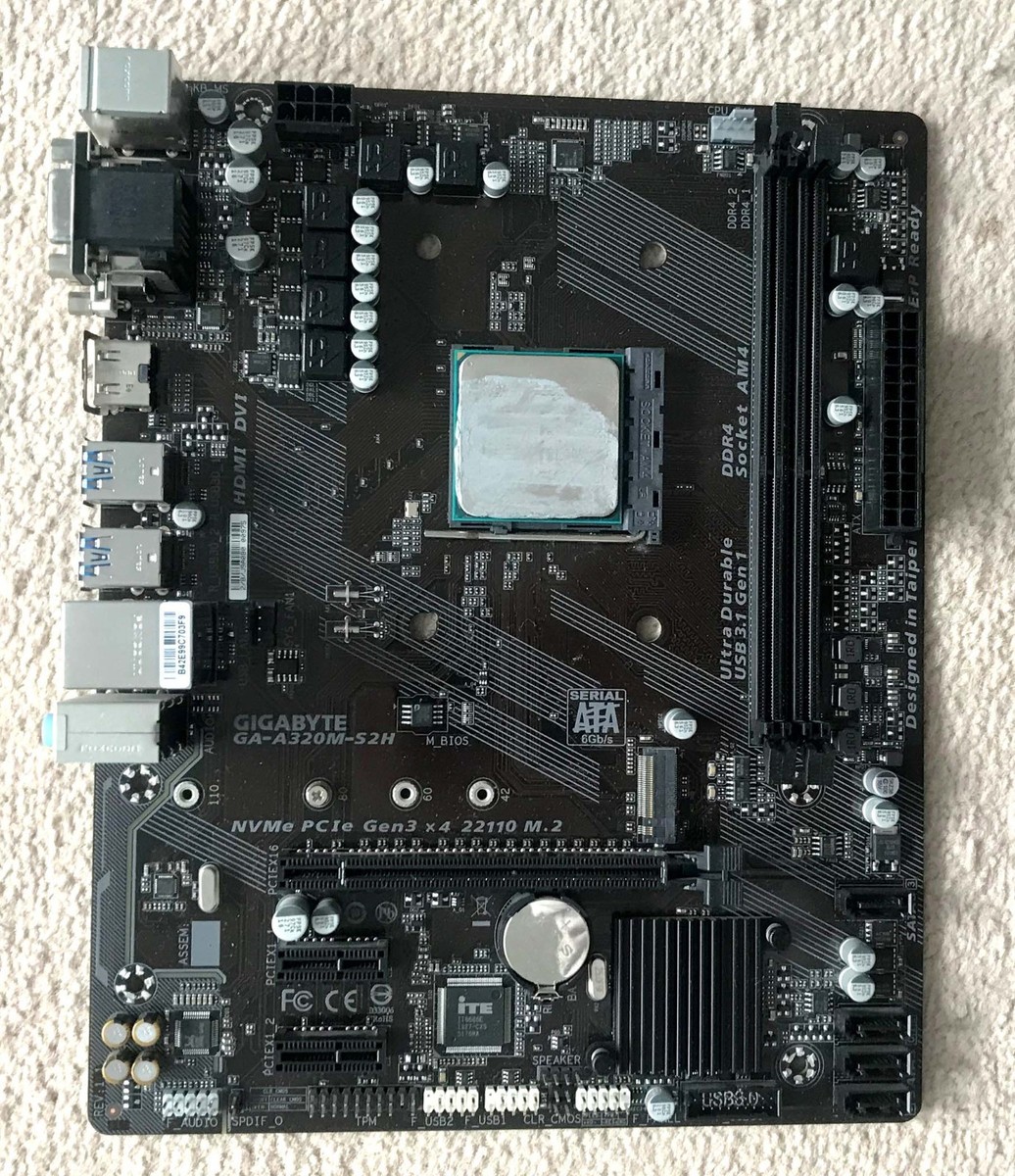 Gigabyte Ga A320m H A320 Motherboard Compatible Gpu Gigabyte A320m