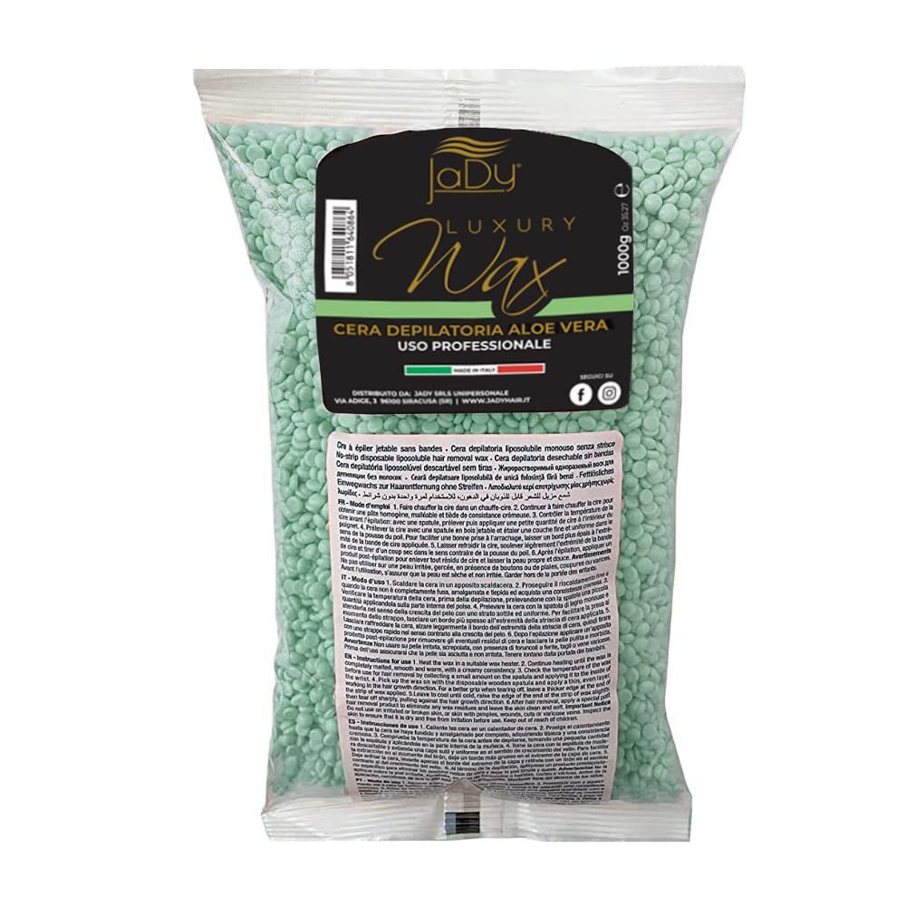 Perle de cire épilation sans bande aloe vera contre les poils incarnés