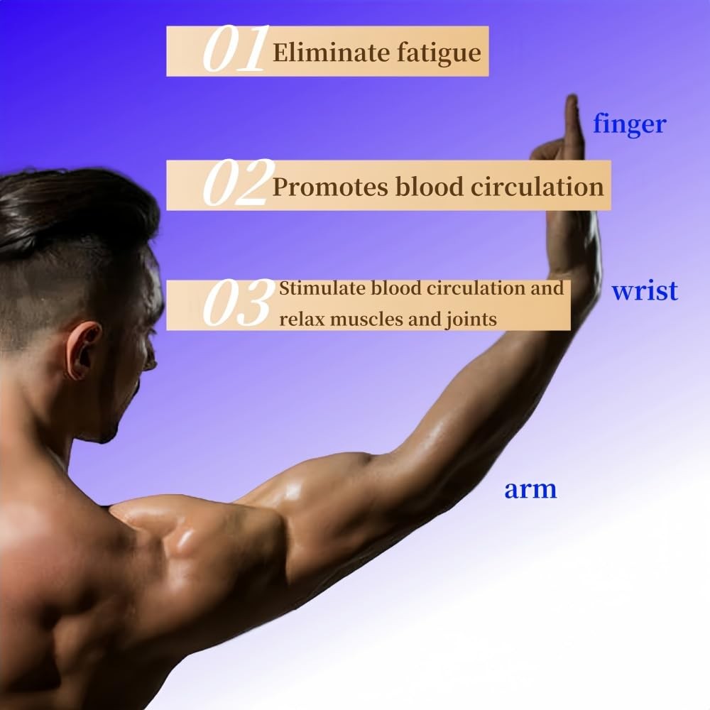 Gyro Power Torque Ball Wrist Exerciser - Auto Start Spinner with LED - Streng...