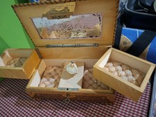 antico portagioie intarsiato carillon ballerina a scomparti semovibili funzionan