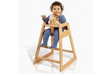 Solid Wooden High Chair for Babies  Toddlers, Double Solid Wood  Brand New 