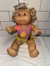 Traje de baño original Hasbro muñeca niña vintage Cabbage Patch Kid Splash N Tan 1991