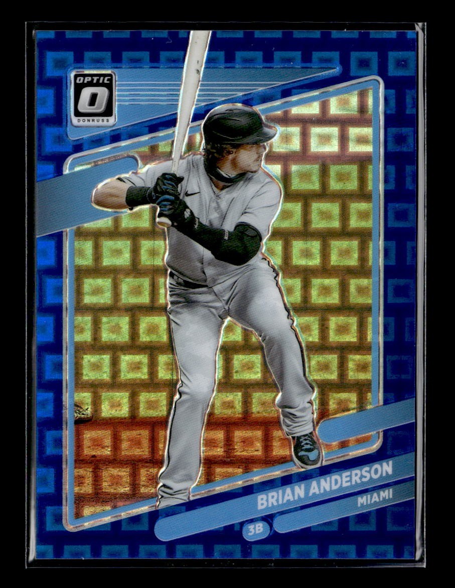 Brian Anderson 2021 Donruss Optic Pandora Blue #139 SN