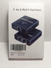 RJ45 Gigabit Ethernet Splitter 1000Mbps LAN Network Internet 1 to 2 Out Adapter