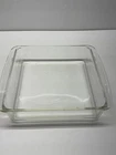 Vintage Pyrex Clear Glass  222-R 8x8x2 Brownie / Cake Baking Pan Casserole 2qt