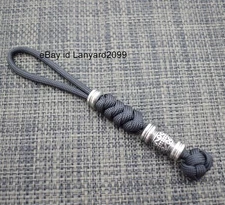 550 Paracord Knife Lanyard With Stainless Steel Beads / Knife Lanyard Bead