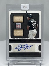 2023 Three and Two #HSS-CR Frank Thomas Hall of Fame Sig Swatches Holo Gold #/10