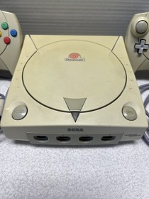 SEGA Dreamcast Console w/ Two Controllers, Memory Card and Cables Tested Working