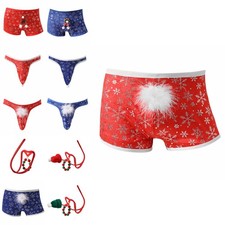 Boxer uomo natalizio sottomarino divertente infradito San Valentino rave